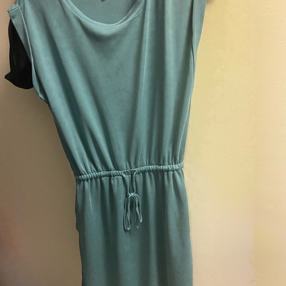 Teal Short Sleeve Dress